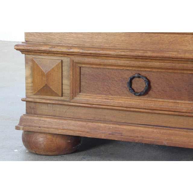 Vintage Danish Brutalist Cabinet in Oak, 1890s For Sale - Image 13 of 17