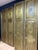 2000 - 2009 Vintage Hand-Hammered Brass-Clad Double Doors | Architectural Statement Pair 80x36 For Sale - Image 5 of 9