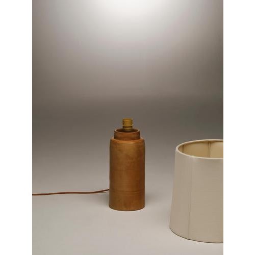 Textile Chocolate Brown Medium Sonora Linen Table Lamp by Nassi For Sale - Image 7 of 14