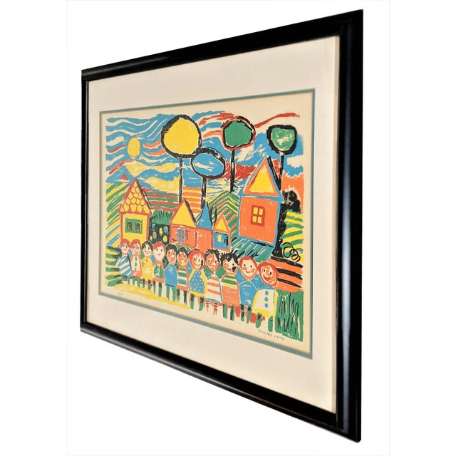 Mid-Century Modern Richard Smith Original Signed and Numbered Children in the Neighborhood For Sale - Image 3 of 13