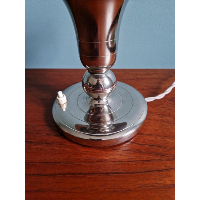 Art Deco Desk Lamp in Nickel-Plated Metal from Gersyl, 1920s For Sale - Image 9 of 18