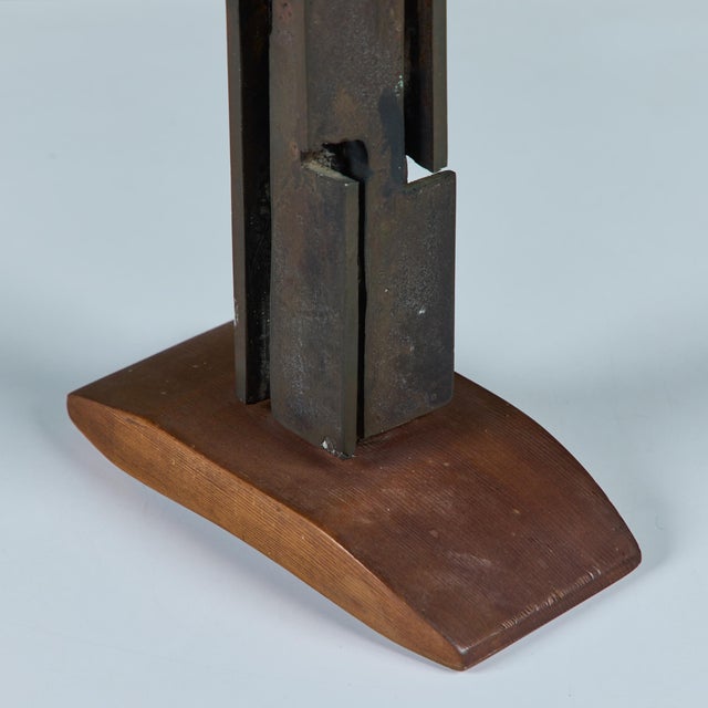 Bronze Mounted Brutalist Sculpture For Sale - Image 11 of 11