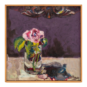Robert O'Meara Still Life of Flower Oil on Board