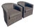 Vintage Modern Design Swivel Lounge Chairs in Milo Baughman Style Design a Pair For Sale