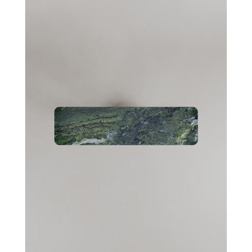 Stone Stacked Spheres Green Marble Perle Console Table by Esther Knopfler For Sale - Image 7 of 14