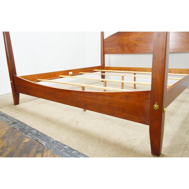 Mid 20th Century Erhan Allen King Cherry Poster Bed For Sale - Image 5 of 14