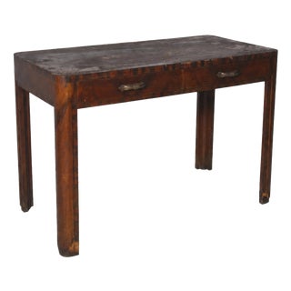 Art Deco Rationalist Italian Desk with Brass Handles, 1935 For Sale