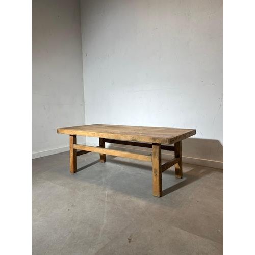 Vintage Rustic Wooden Coffee Table For Sale - Image 6 of 6