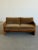 Textile 1970s Solid Oak Sling Loveseat in Mohair For Sale - Image 7 of 18