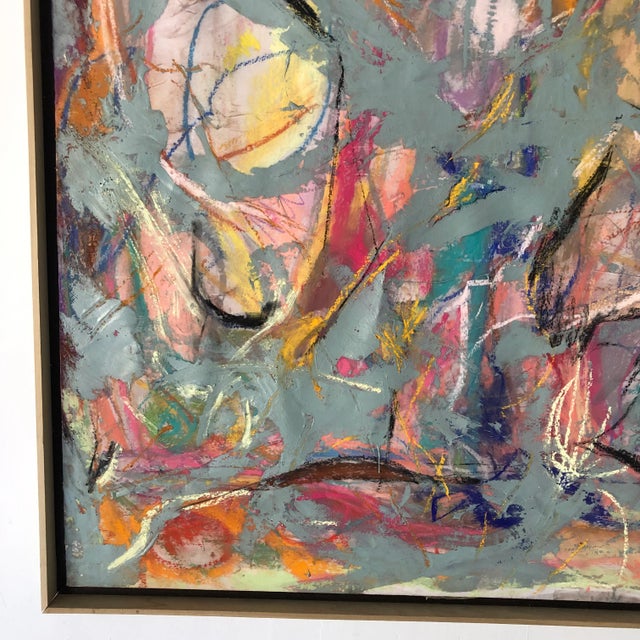 2010s Abstract #91 Original Pastel/Acrylic on Dacron Erik Sulander For Sale - Image 5 of 7