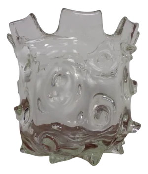 Large Murano Mugnoni Series Glass Vase attributed to Ercole Barovier, Italy, 1940s