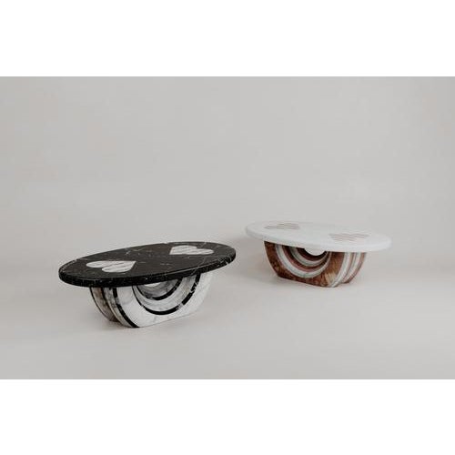 Heart Aïmi Coffee Table in Red Marble Stone by Esther Knopfler For Sale - Image 14 of 15