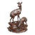 Black Forest Carved Deer Sculpture For Sale
