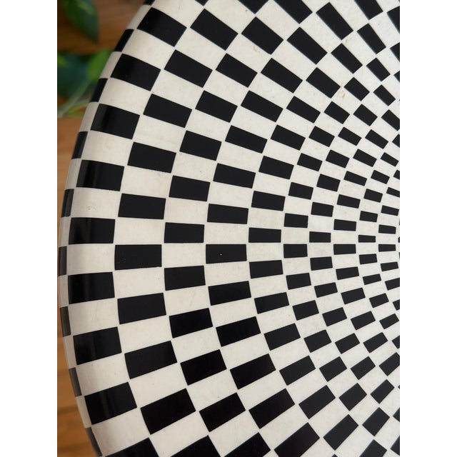 2000 - 2009 Fornasetti Egocentrismo Black & White Bar Stool For Sale - Image 5 of 7