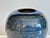 Black Studio Ceramic Spherical Vase with Blue Flowing Glaze, Germany, 1970s For Sale - Image 8 of 15