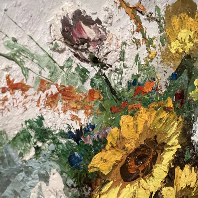 1960s Vintage Original Robert Helman Vibrant Color Still Life Oil Painting Signed, Framed For Sale In Chicago - Image 6 of 12