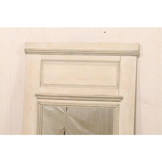 Antique French Painted Trumeau Mirror, 5.5' For Sale - Image 14 of 14