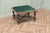 Wood Victorian Green Velvet Ottoman For Sale - Image 7 of 8