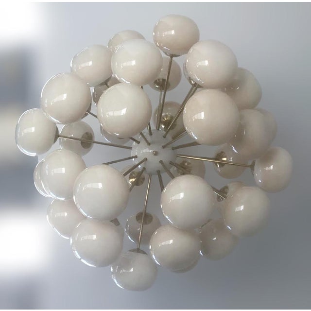Fabio Ltd 21st Century Nova Cream Murano Pebble Sputnik Chandelier by Fabio LTD For Sale - Image 4 of 8