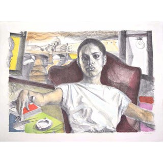 Ugo Attardi, Woman, Lithograph, 1985 For Sale