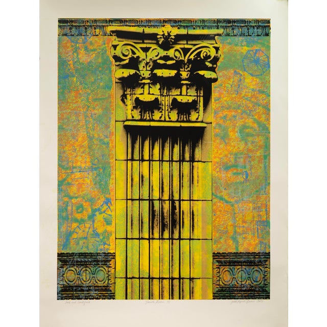 Judith Lipnik Perlow Column Series (Large I) 2003 Signed Serigraph on Paper For Sale