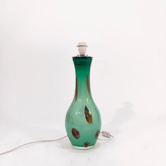 Large Italian Murano Glass Table Lamp, 1970s For Sale - Image 9 of 12
