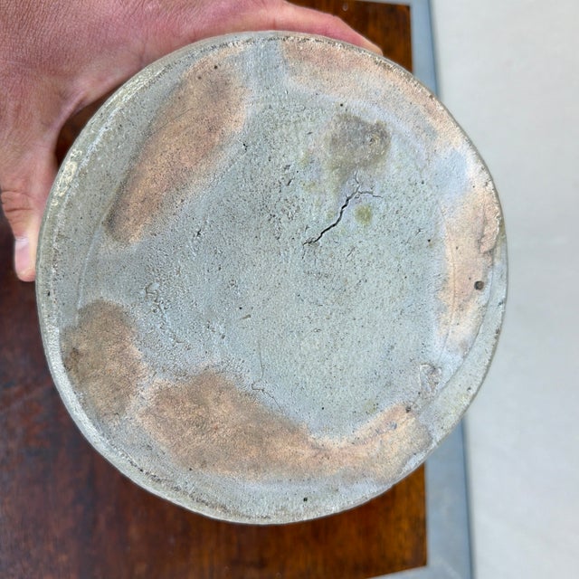 Ceramic Antique American Salt Glazed Stoneware Crock, Circa 1860–1880 For Sale - Image 7 of 9