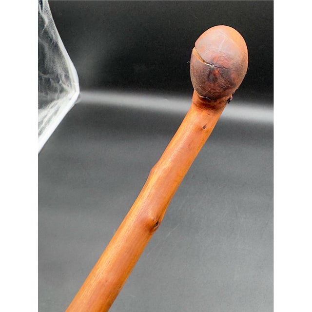 Antique Irish Blackthorn Burled Wood Shillelagh For Sale - Image 11 of 15