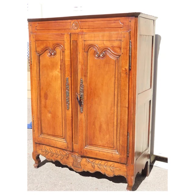 Early 19th Century French Provincial Petite Armoire Great Patina For Sale In Denver - Image 6 of 12