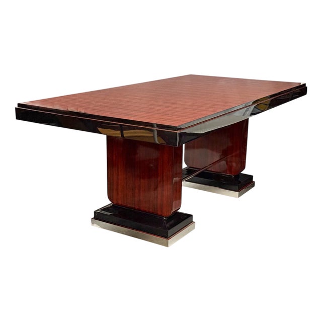 Large Art Deco Dining Table from Bohemia, 1930s For Sale