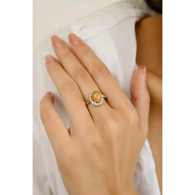 Not Yet Made - Made To Order Modern Opal Ring Size 7 For Sale - Image 5 of 9