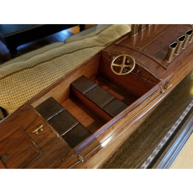 Lannan’s Scale Ship Model of the 1908 Gold Cup Trophy Winner “Dixie Ii” For Sale - Image 13 of 18