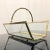 Vintage Brass & Glass Magazine Rack Holder For Sale - Image 11 of 11
