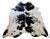 This extra large natural cowhide in a monochromatic black and white color way has a beautiful sheen. Every single hide is...