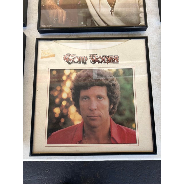 1960s Vintage Tom Jones Records & Album Sleeve Framed Set of 6 For Sale - Image 5 of 9