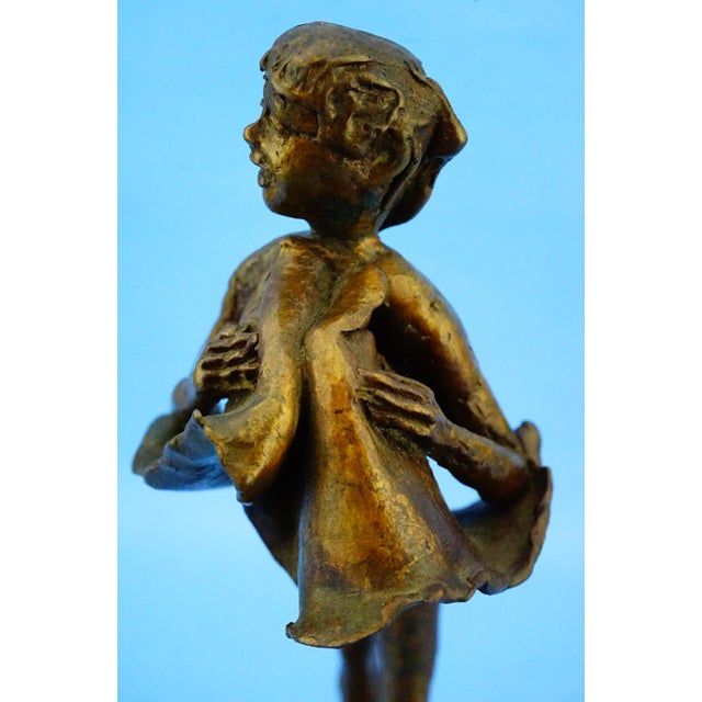 Augusto Conti, Nude Woman Gust of Wind, 1960s, Bronze For Sale - Image 14 of 18