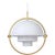 Not Yet Made - Made To Order Louis Weisdorf 'Multi-Lite' Pendant Lamp in White and Brass For Sale - Image 5 of 5