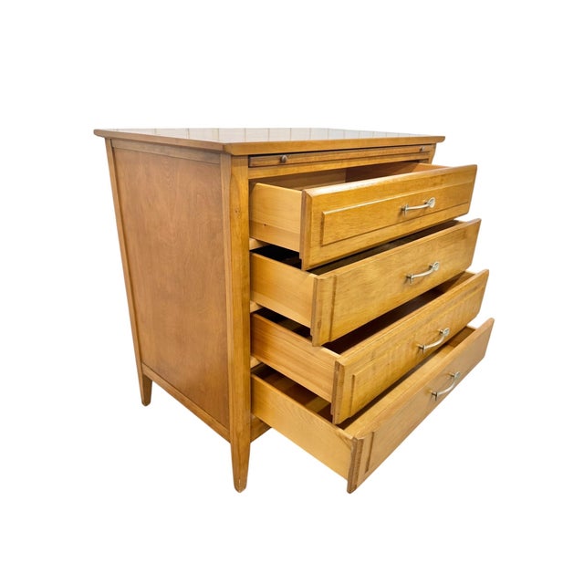 Brown Mid-Century Modern Heywood Wakefield Bachelor Chest For Sale - Image 8 of 10