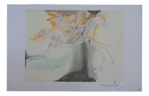 Salvador Dali, The Horses, Pegasus, Signed Lithograph