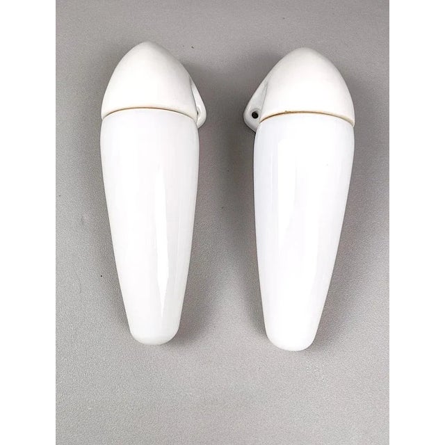 Porcelain Bathroom Wall Lights by Sigvard Bernadotte for Ifo, 1950s, Set of 2 For Sale - Image 12 of 14