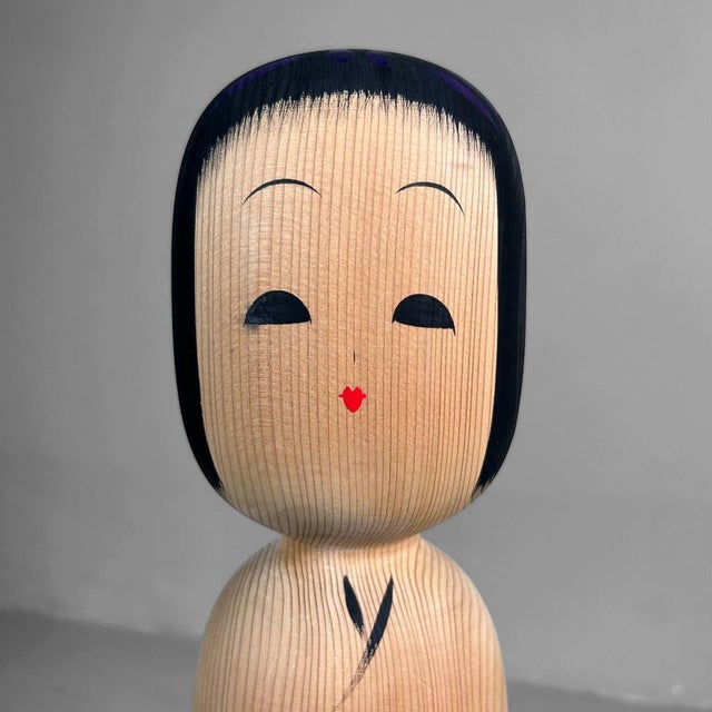 Vintage Kokeshi Doll Figurine by Matagoro, 1960s For Sale - Image 11 of 13