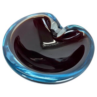 Large Murano Glass Bowl or Ashtray, Italy, 1970s For Sale