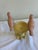 Early 20th Century Vintage Cast Iron Bird Feeder Decor With Pink Birds on Pedestal Base For Sale - Image 5 of 9