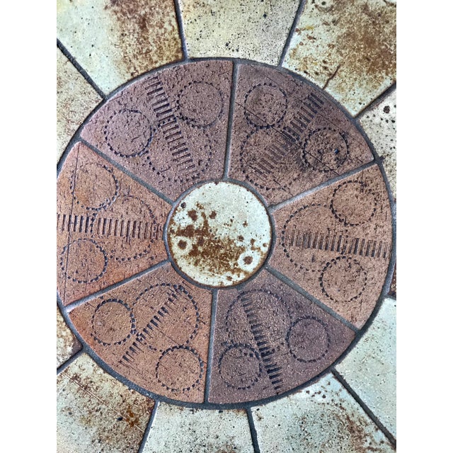 Tue Poulsen 1960s Tue Poulsen Ceramic and Teak Table For Sale - Image 4 of 10