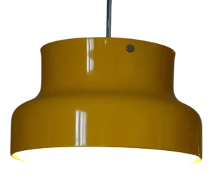 Yellow Bumling Ceiling Lamp by Anders Pehrson for Ateljé Lyktan, 1960s