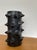 Moroccan Modern Moroccan Izuran Tadelakt Spiked Black Vase For Sale - Image 3 of 10