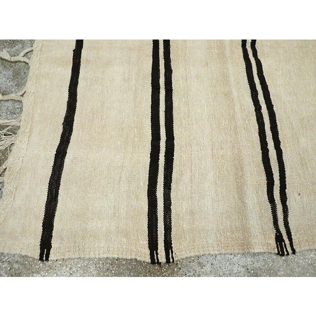 Beige Galerie Shabab Collection Mid-20th Century Turkish Flatweave Kilim Gallery Rug For Sale - Image 8 of 10