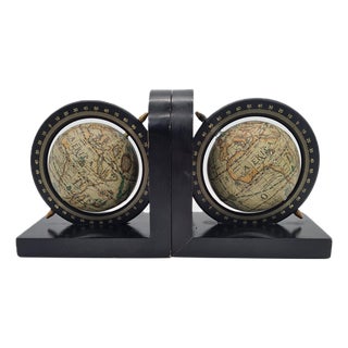 Bookends with Armillary Globes, 1970s, Set of 2 For Sale
