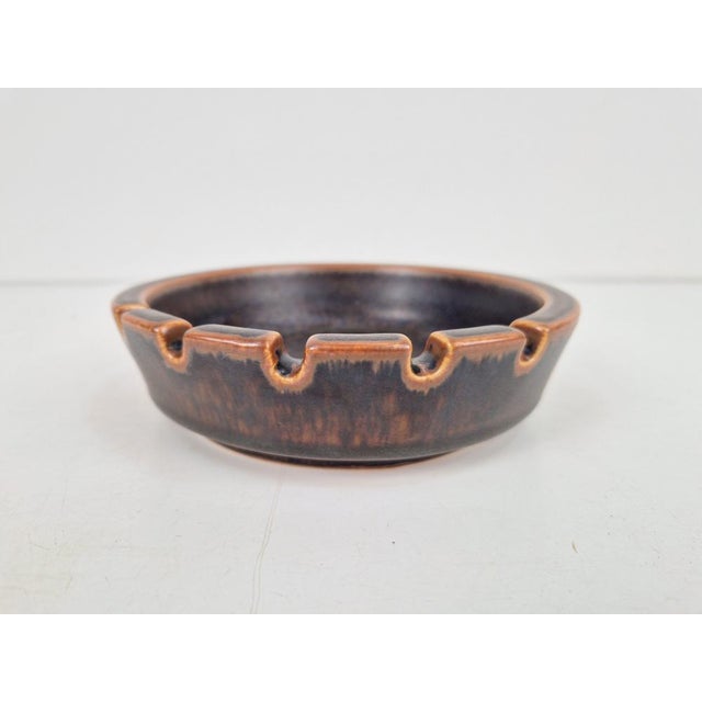 Ceramic Vintage Ruska Ashtray by Ulla Procope for Arabia For Sale - Image 7 of 9