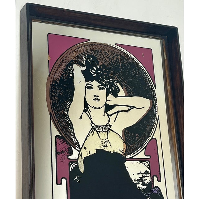 Vintage Art Nouveau Mirror, 1970s For Sale - Image 15 of 18